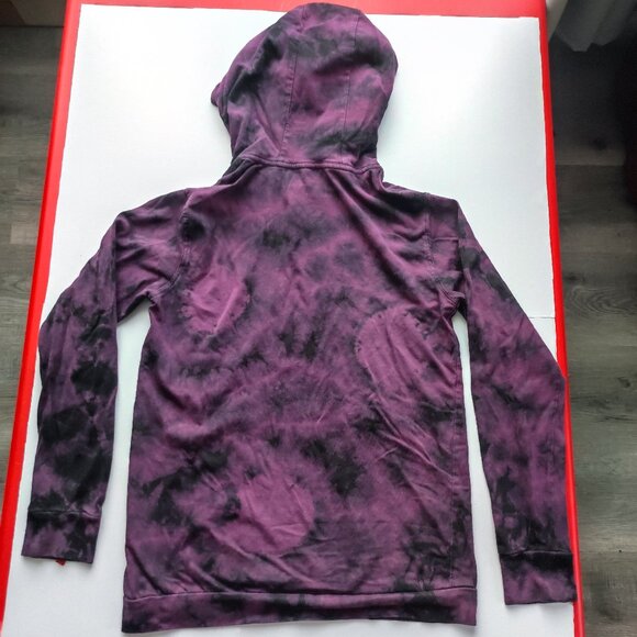 Volcom stonedye hoodies women's size M purple tie-dye pull on kangaroo pockets - Picture 3 of 12